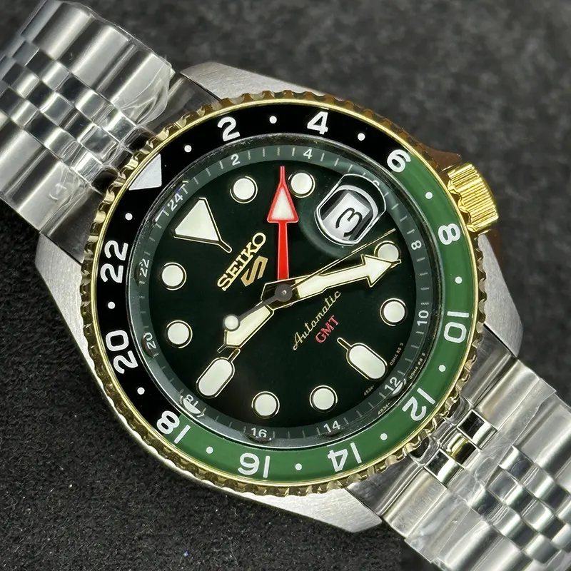 Seiko 5 Sports Forest Green Sunrise Dial Limited Edition Men’s Watch- SSK050K1